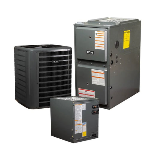 GOODMAN 5 Ton 13.4 SEER2 96% AFUE 120,000 BTU Gas Furnace and R32 Air Conditioner System - Upflow - AQ-GR9S961205DN
