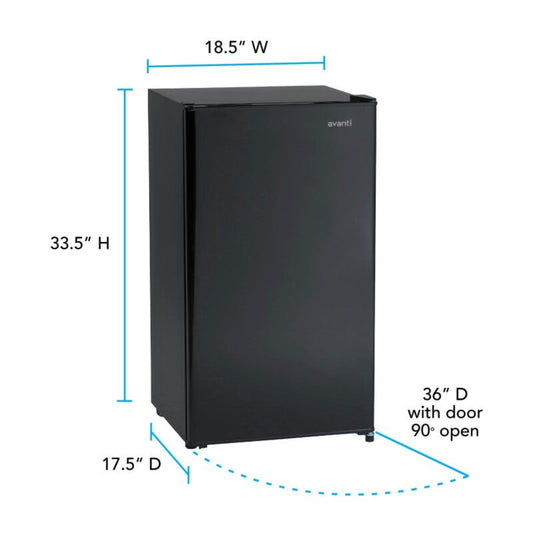 Avanti  3.2 cu. ft. Compact Black - AR321BB