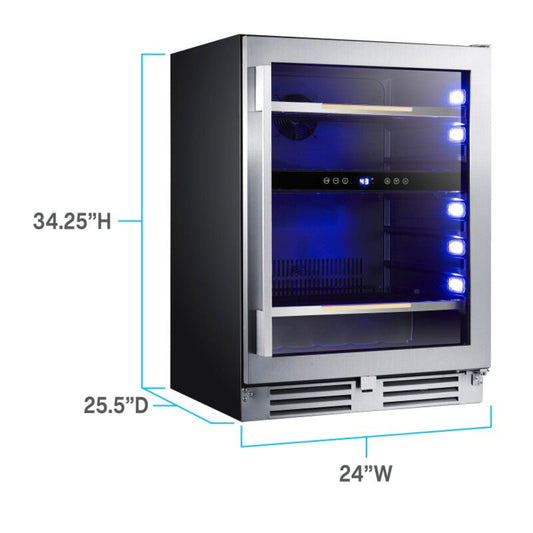 Avanti ELITE Series Beverage Center, 125 Can Capacity Black - ARFSE55R3S