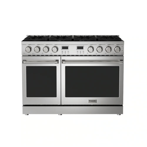 Thor Kitchen 48-Inch Propane Gas Range with 6.8 Cu. Ft. Convection Oven in Stainless Steel  - ARG48LP