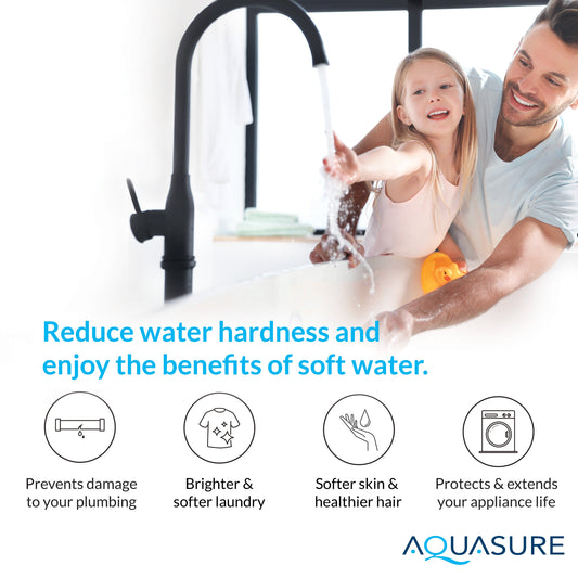 Aquasure Elite | 1,500,000 Gallons Whole House Water Filter Treatment Bundle with 72,000 Grains Fine Mesh Resin Softener, 75 GPD Reverse Osmosis System - AS-SE2000FM