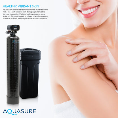 Aquasurec Elite | Whole House Water Filter Bundle with 64,000 Grains Softener w/ Fine Mesh Resin, 75 GPD Reverse Osmosis System & Triple Purpose Pre-Filter - AS-WHF64FM