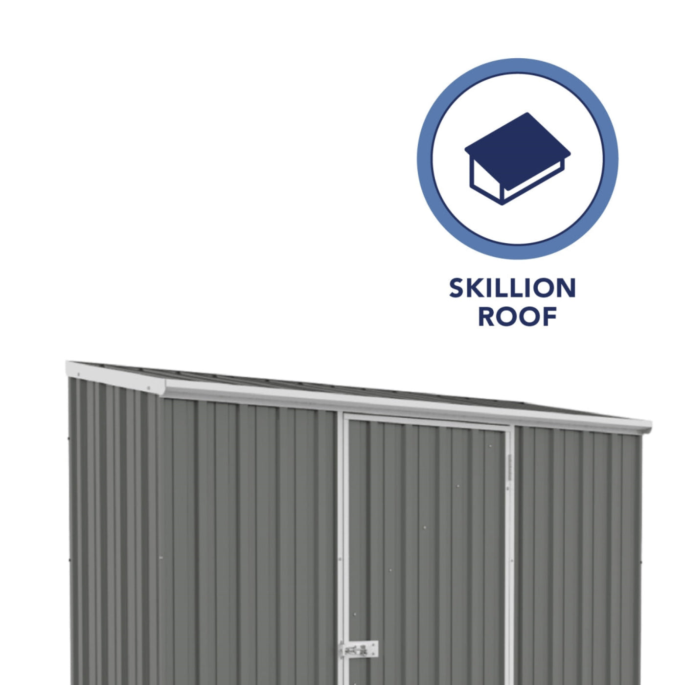 Palram Absco | 7x2.5x6.5 ft Space Saver Metal Storage Shed - AB1105
