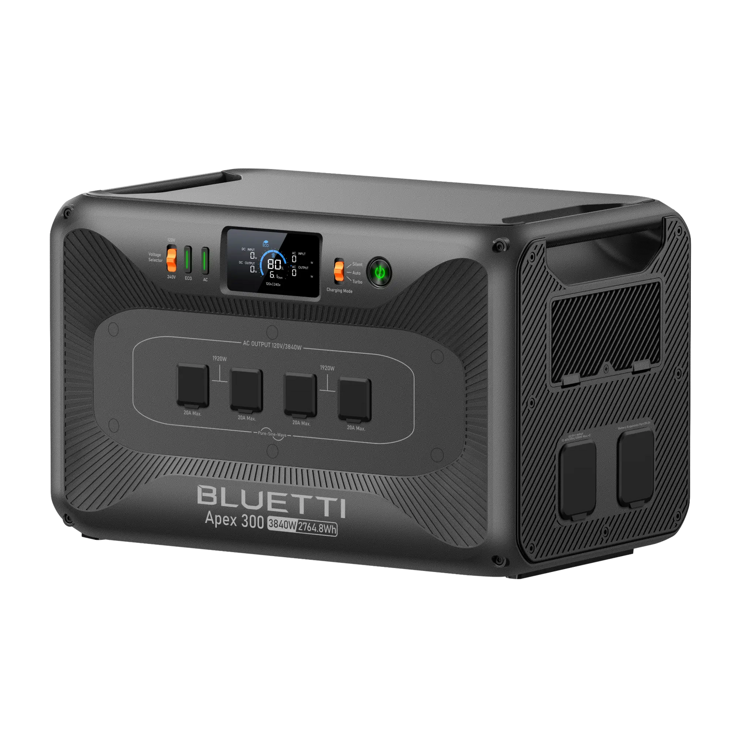 Aurora Generators Versatile Power Station | 3,840W, 2,764.8Wh - P-Apex300-US-GY-BL-010
