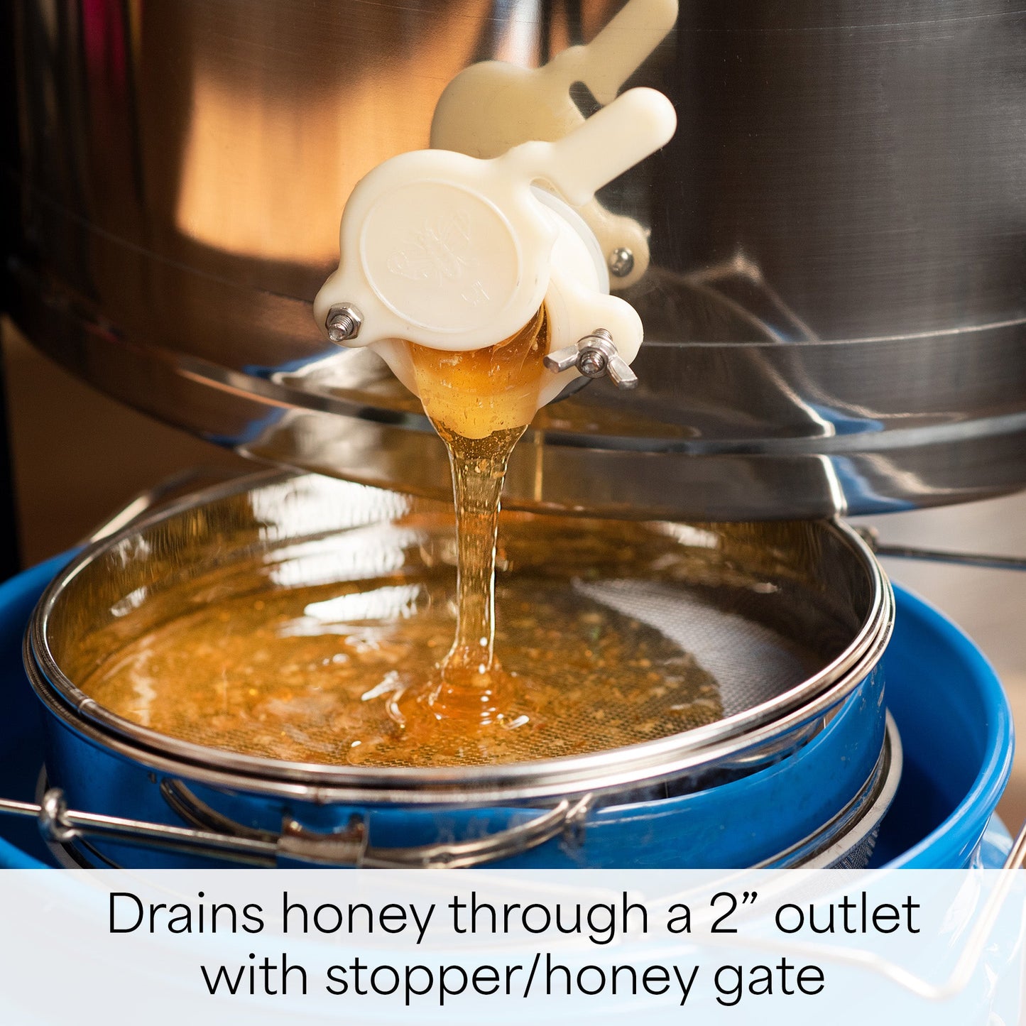 VIVO Electric 4 to 8 Frame Stainless Steel Honey Extractor - BEE-V004E