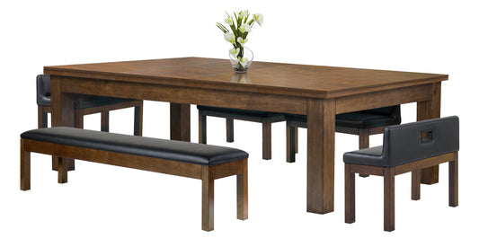 Baylor 7 Ft Pool Table Dining Collection - Rustic Series