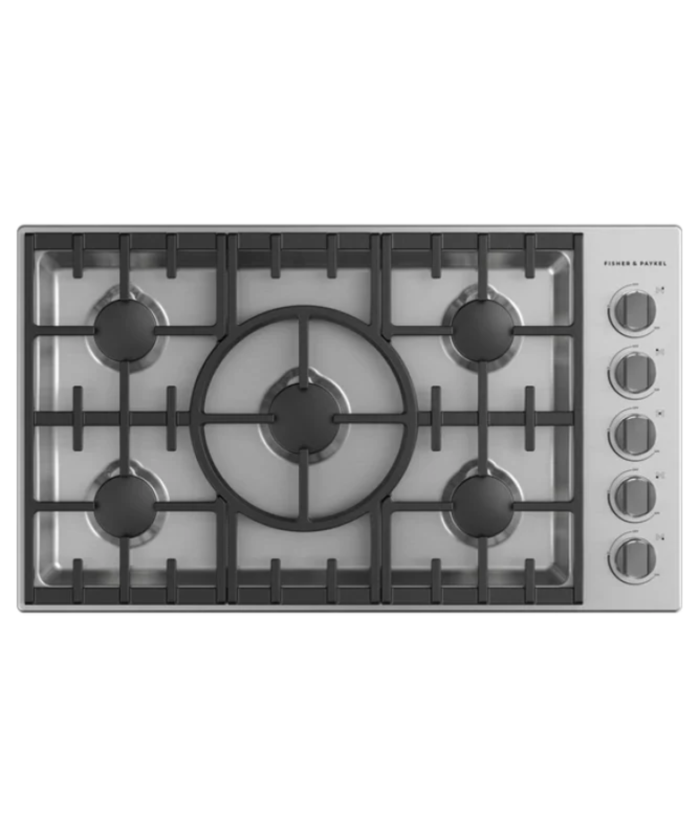 Fisher Paykel 36" Series 7 5 Burner Gas Cooktop, Natural Gas Stainless Steel - CDV3365N