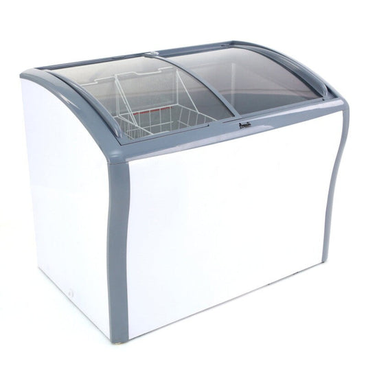 Avanti 9.5 cu. ft. Commercial Glass Top Freezer or White - CFC836Q0WG
