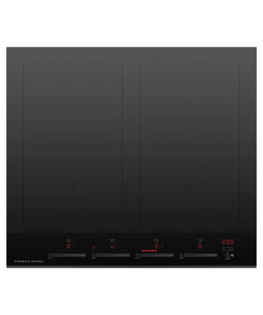 Fisher Paykel 24" Series 7 4 Zone Induction Cooktop, with SmartZone Black Glass - CI244DTB4
