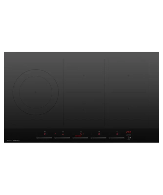 Fisher Paykel 36" Series 7 5 Zone Induction Cooktop, 2 Smart Zones Black Glass - CI365DTB4
