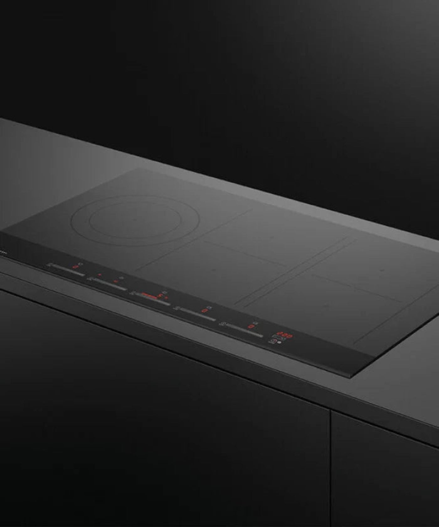 Fisher Paykel 36" Series 7 5 Zone Induction Cooktop, 2 Smart Zones Black Glass - CI365DTB4
