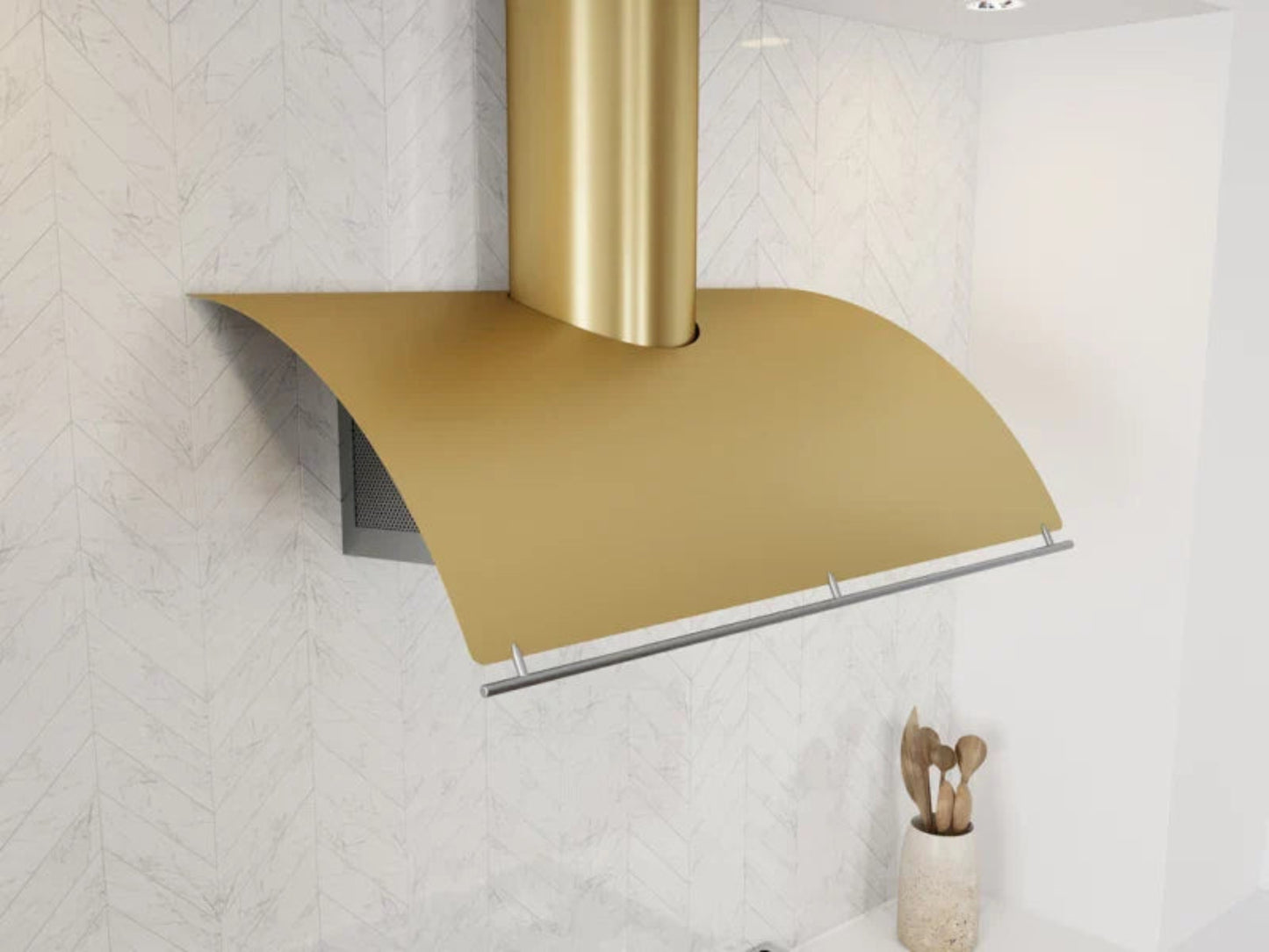 Zephyr COKE48CBGX 48" Okeanito Wall Brushed Gold - COKE48CBGX