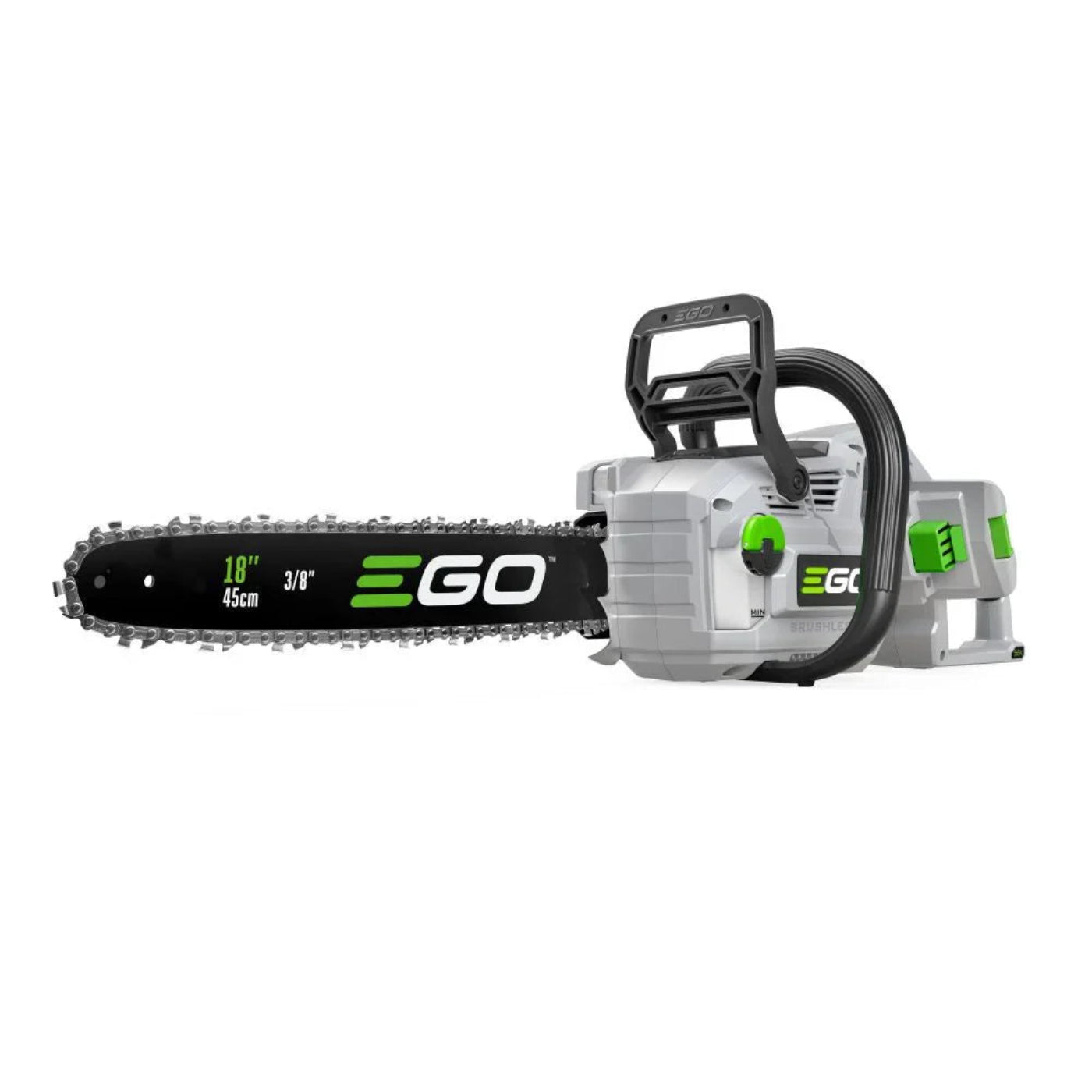 EGO Power+ 18 Inch Chain Saw with 2500W Motor, Digital Display and Adjustable LED Work Light with 6Ah Battery and Charger - CS1815