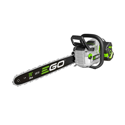 EGO Power+ 20-Inch 56-Volt Lithium-ion Cordless Farm & Ranch Chainsaw with Digital Display, LED Work Light, 6Ah Battery and 320W Charger - CS2005