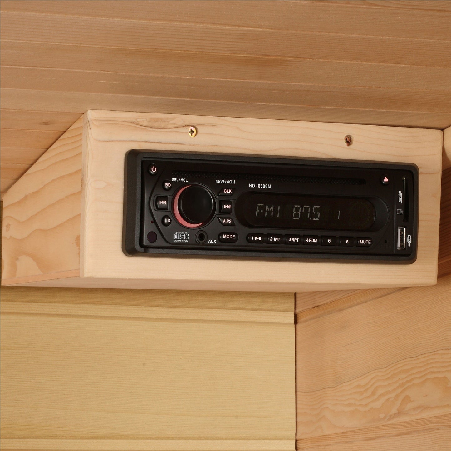 Golden Designs 3 Person Low EMF FAR IR Sauna  - MX-K306-01 Hemlock