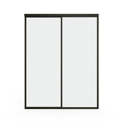 Doors22 90x80 Glass Sliding Room Divider Clear 3 panels - RDB90x80clear