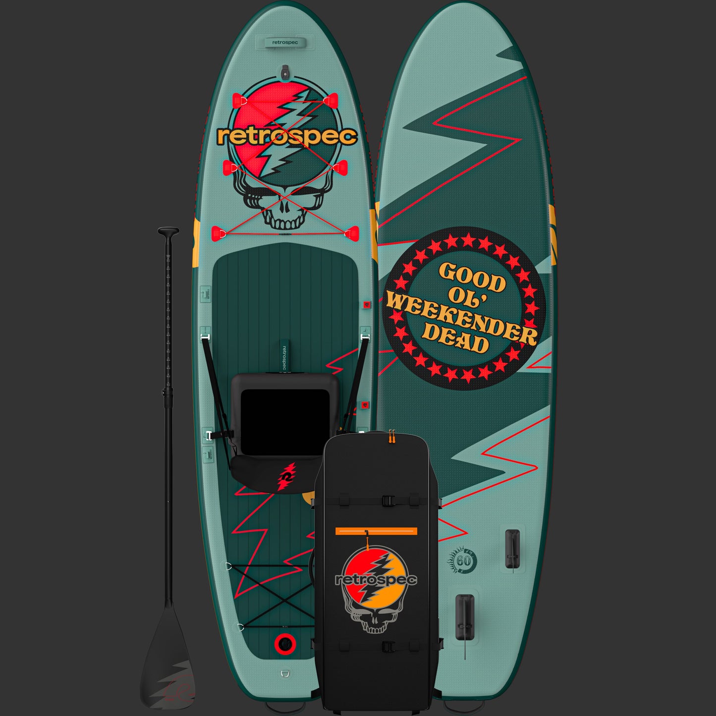 Retrospec Weekender Plus Inflatable Stand Up Paddle Board Kayak Hybrid 10'6" - 6621