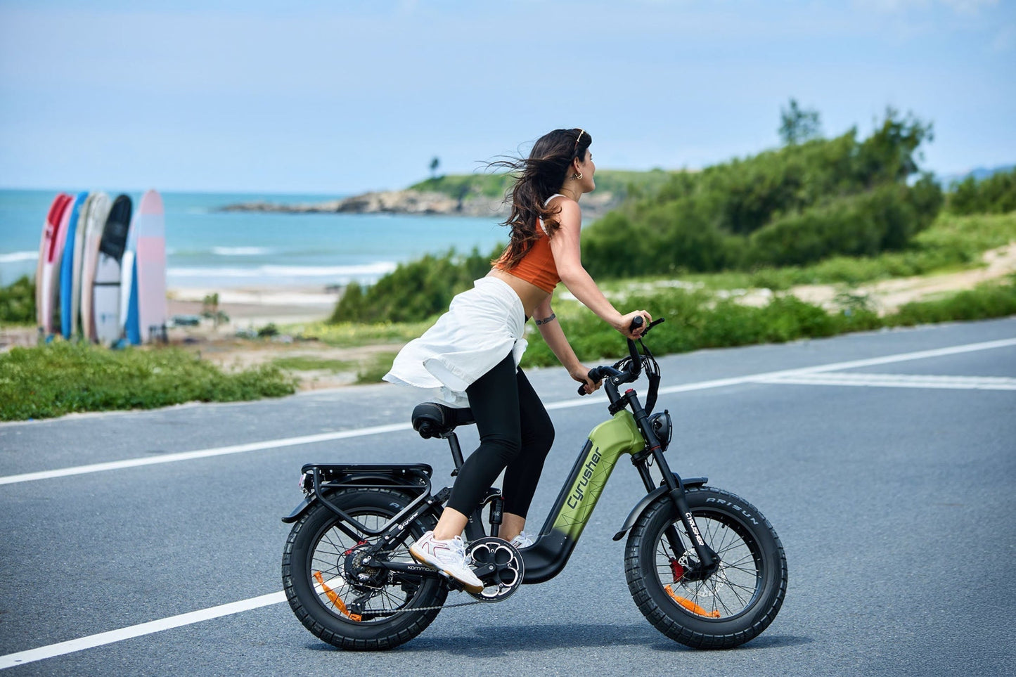 Cyrusher Kommoda 3.0 Step-Through E-Bike - US-KMDA3.0-GN