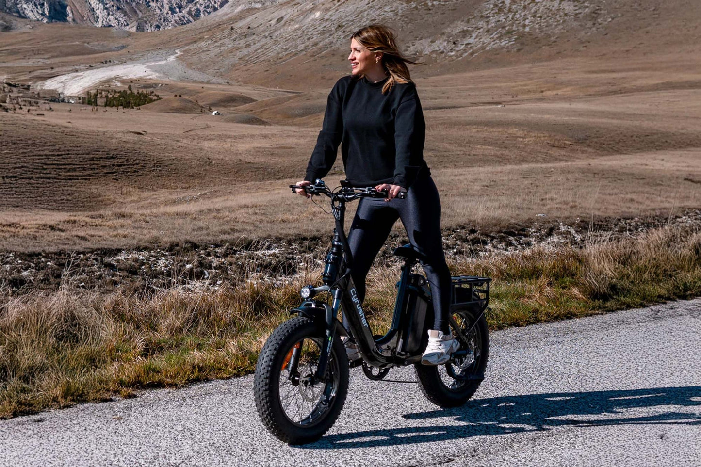 Cyrusher Rumble Step-Thru Fat Tire E-Bike - US-Rumble-WH