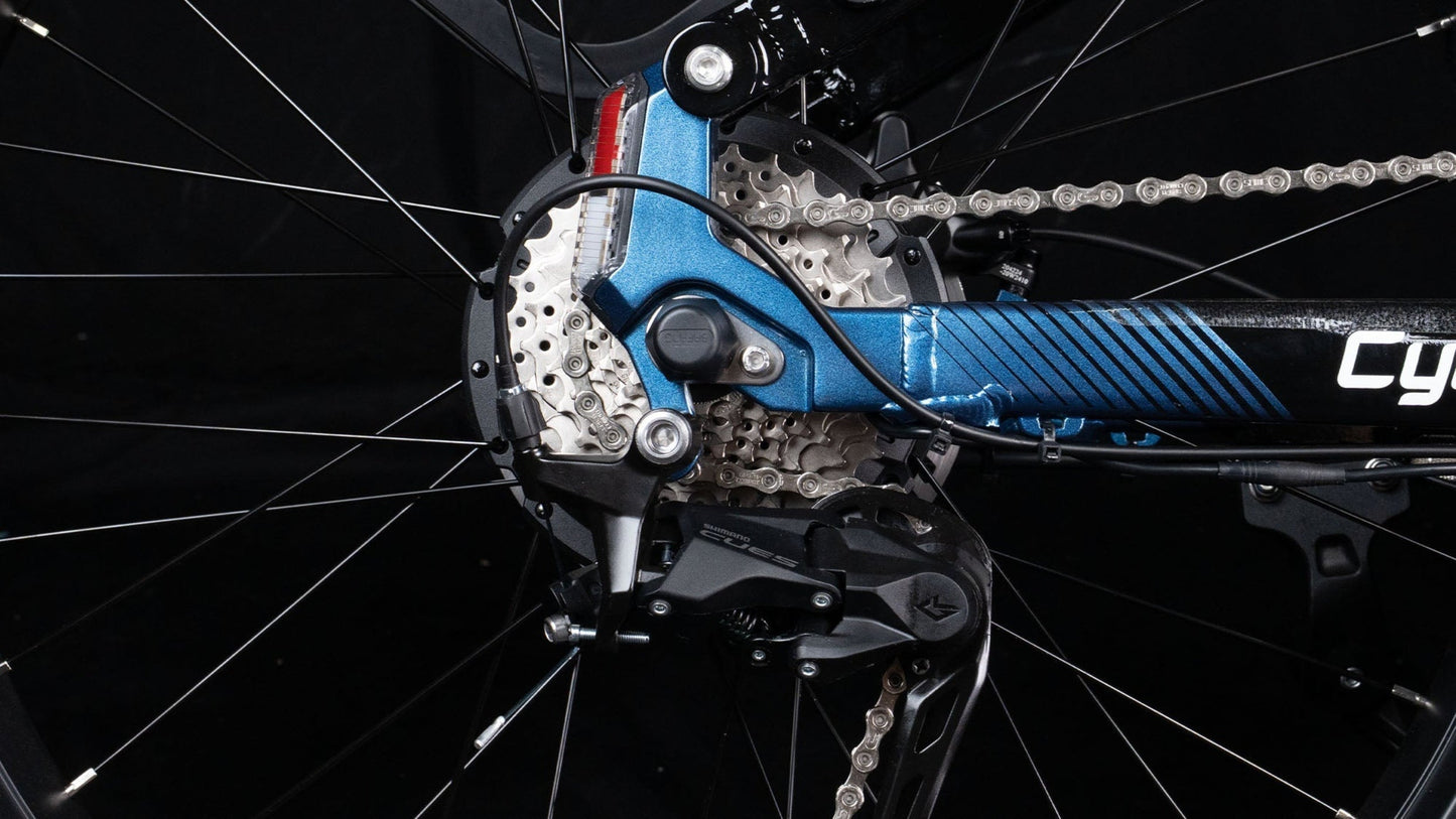 Cyrusher Trax 2.0 Step-Thru Full-Suspension E-Bike - US-TRAX2.0-BL