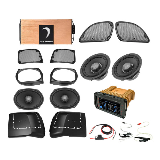 Diamond Audio 14 - 23 Harley Davidson Road Glide 4-Speaker System - DA1423RGSP3R