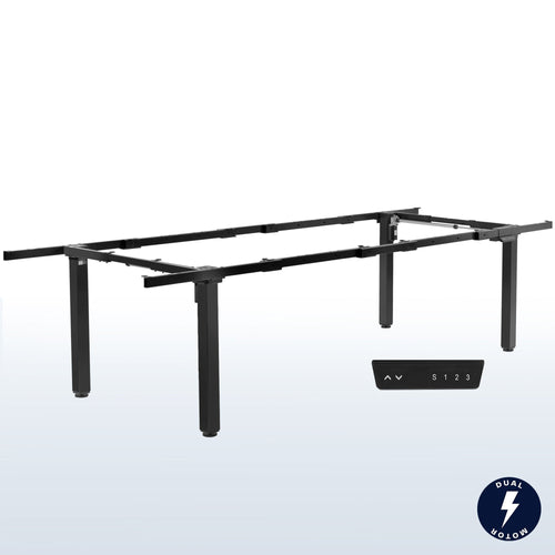 VIVO Electric 4-Leg Dual Motor Desk Frame - DESK-E-400B