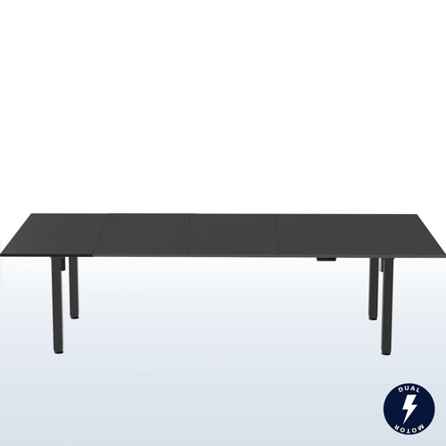 VIVO 40 Series - 118" x 55" Dual Motor 4-Leg Conference Table with Square Corner Top - DESK-KIT-405B