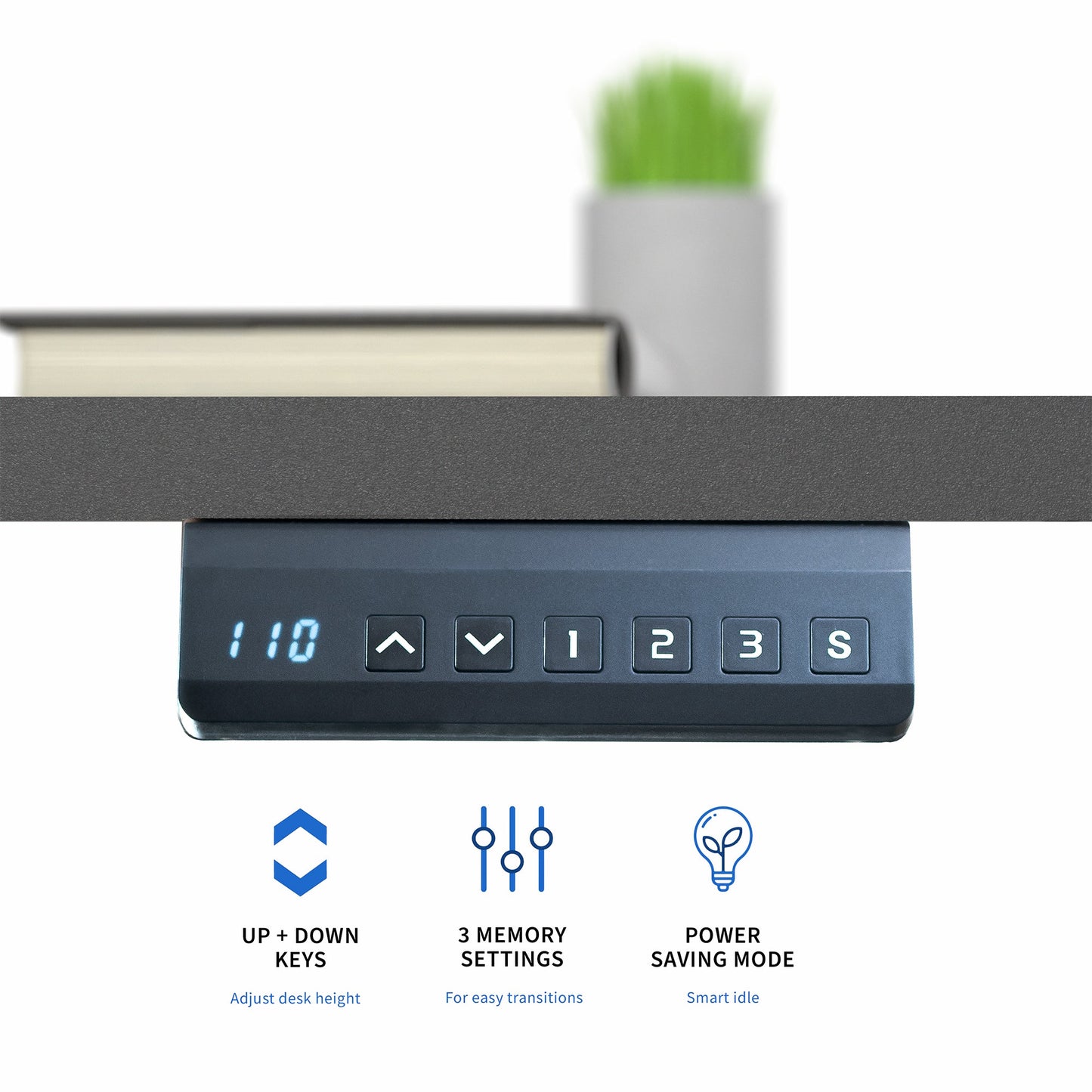 VIVO E2 Series - 71" x 36" Dual Motor Electric Desk - DESK-KIT-E2B7B-36