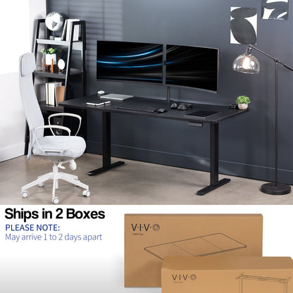 VIVO E2 Series - 71" x 30" Dual Motor Electric - DESK-KIT-E2B7B