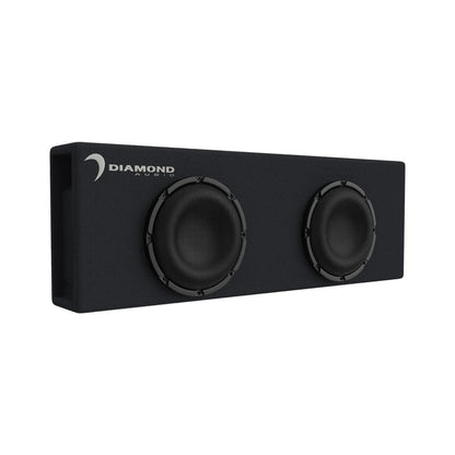Diamond Audio 8" Dual Slot Vented Passive Subwoofer Enclosure (2Ω) - DESMB8D