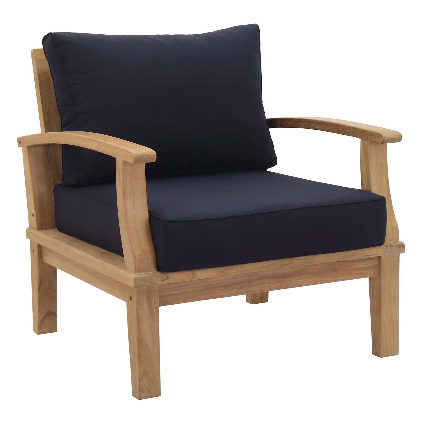 Modway Furniture Marina 4 Piece Outdoor Patio Teak Set by Modway – EEI-1469-NAT-GRY-SET