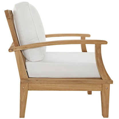 Modway Furniture Marina 4 Piece Outdoor Patio Teak Set by Modway – EEI-1469-NAT-GRY-SET