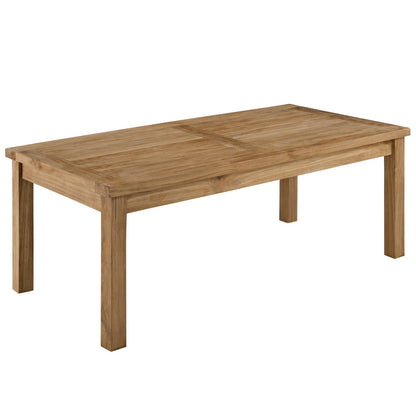 Modway Furniture Marina 4 Piece Outdoor Patio Teak Set by Modway – EEI-1469-NAT-GRY-SET