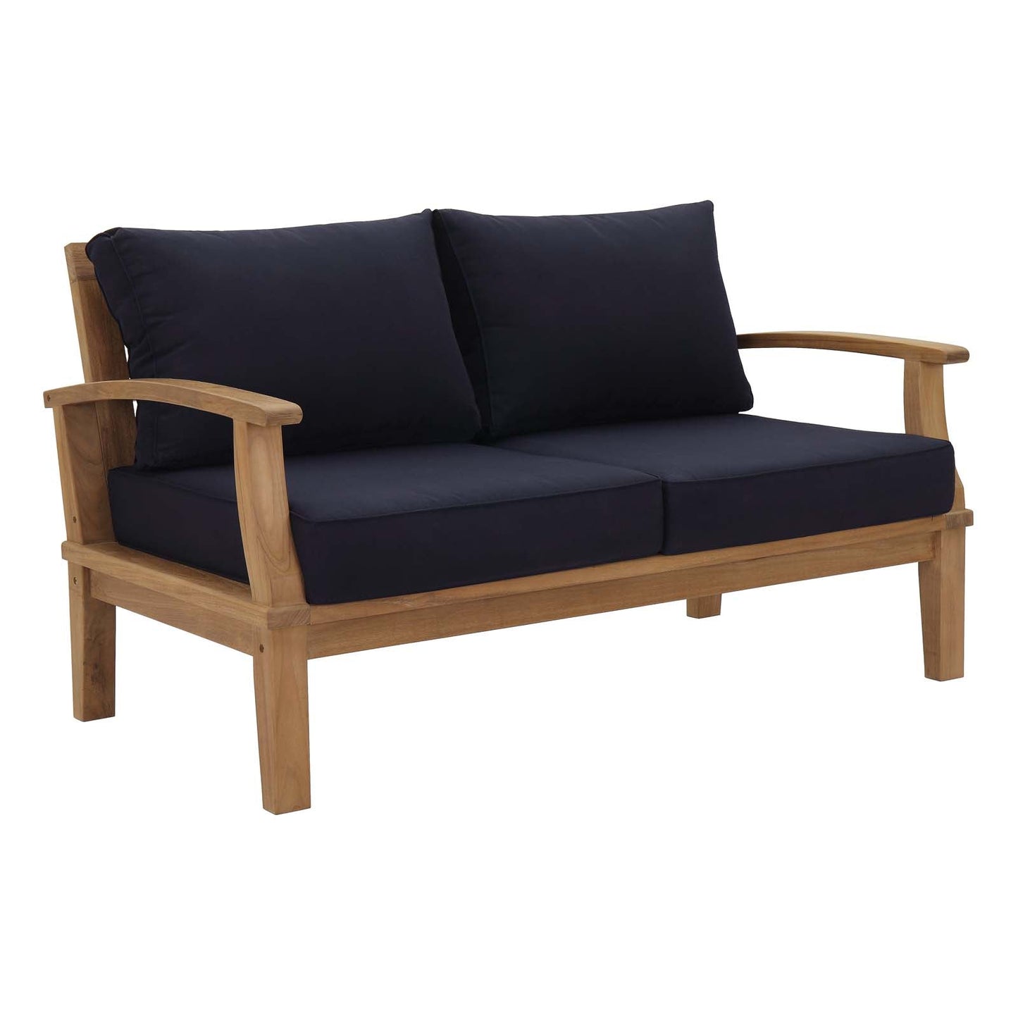 Modway Furniture Marina 5 Piece Outdoor Patio Teak Set by Modway – EEI-1472-NAT-GRY-SET