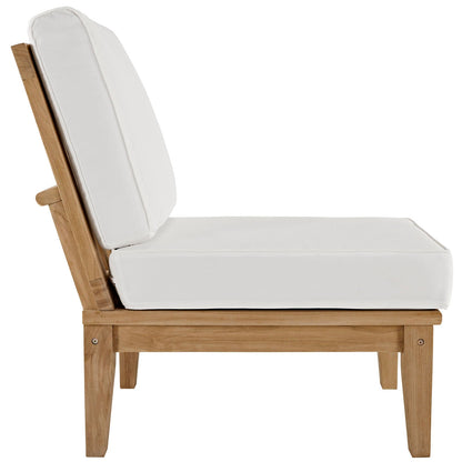Modway Furniture Marina 5 Piece Outdoor Patio Teak Set by Modway – EEI-1477-NAT-GRY-SET