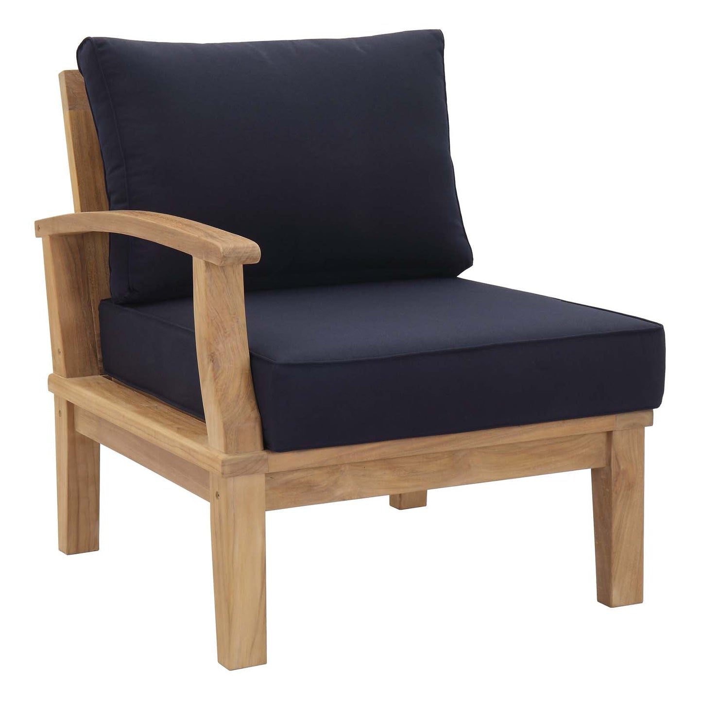 Modway Furniture Marina 8 Piece Outdoor Patio Teak Set by Modway – EEI-1479-NAT-GRY-SET