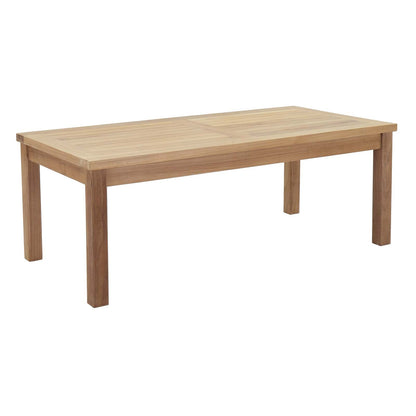 Modway Furniture Marina 7 Piece Outdoor Patio Teak Set by Modway – EEI-1486-NAT-GRY-SET