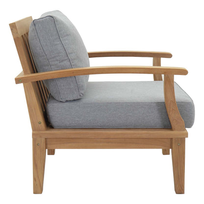 Modway Furniture Marina 10 Piece Outdoor Patio Teak Set by Modway - EEI-1489-NAT-GRY-SET