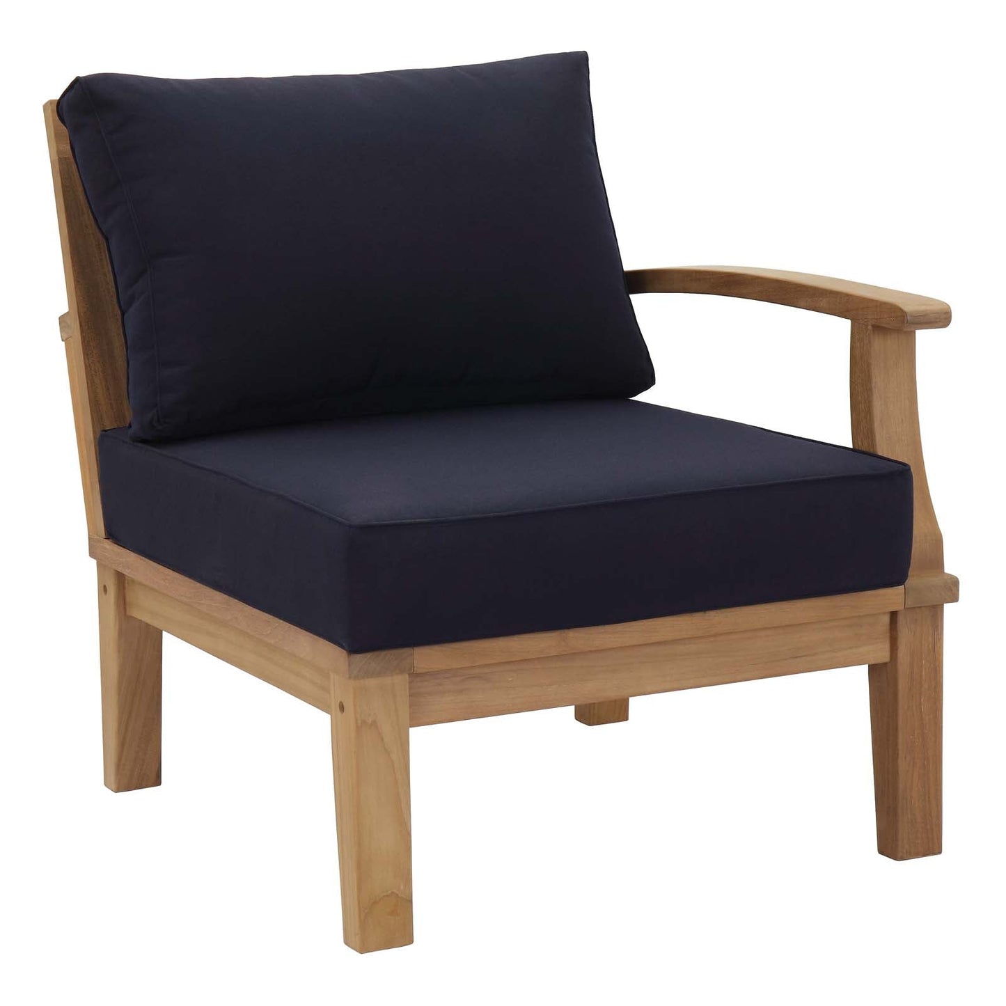 Modway Furniture Marina 6 Piece Outdoor Patio Teak Set by Modway - EEI-1816-NAT-GRY-SET