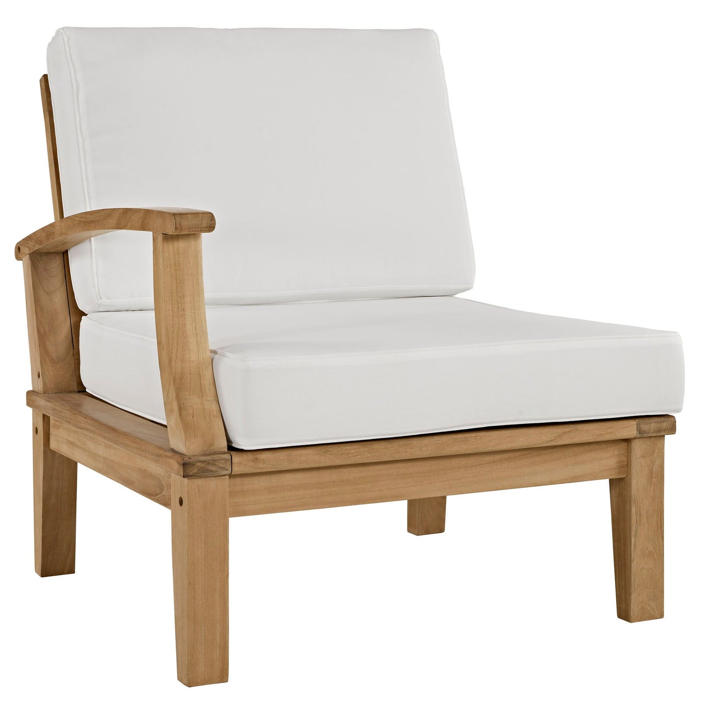 Modway Furniture Marina 8 Piece Outdoor Patio Teak Set by Modway – EEI-1817-NAT-GRY-SET