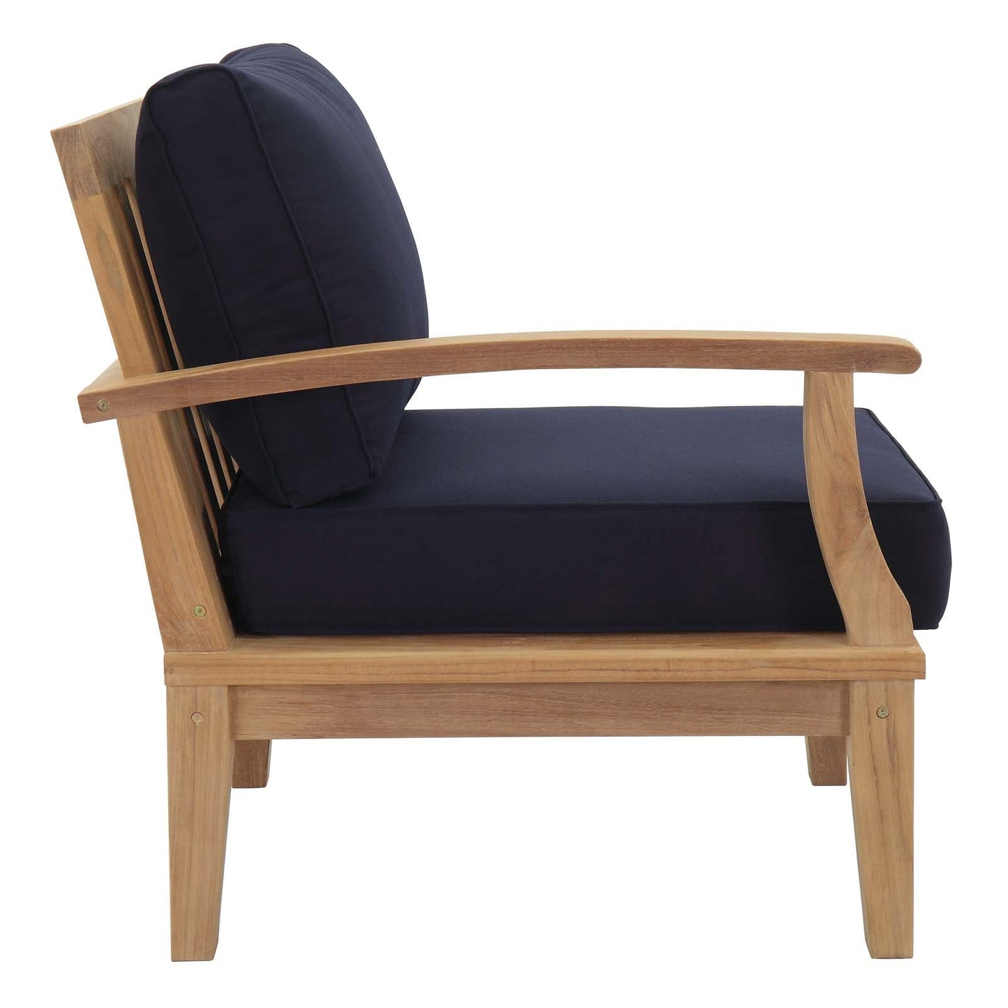 Modway Furniture Marina 4 Piece Outdoor Patio Teak Set by Modway – EEI-1818-NAT-GRY-SET