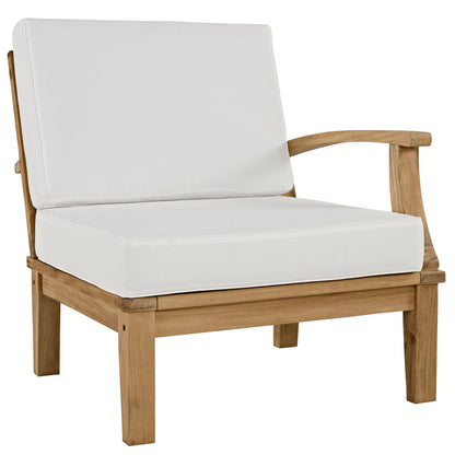Modway Furniture Marina 4 Piece Outdoor Patio Teak Set by Modway – EEI-1818-NAT-GRY-SET