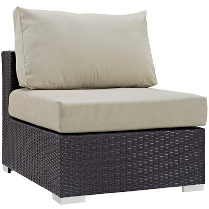 Modway Furniture Gather 7 Piece Outdoor Patio Sectional Set by Modway - EEI-1808-EXP-BEI-SET