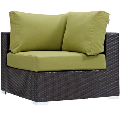 Modway Furniture Convene 5 Piece Outdoor Patio Sectional Set by Modway –EEI-2172-EXP-BEI-SET