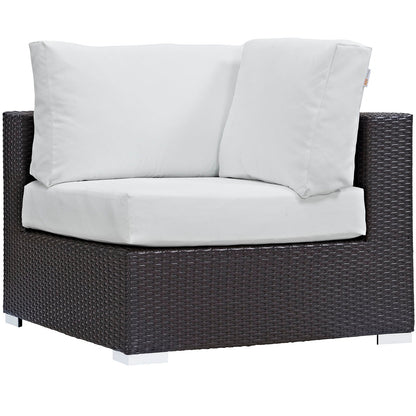 Modway Furniture Convene 5 Piece Outdoor Patio Sectional Set by Modway –EEI-2172-EXP-BEI-SET