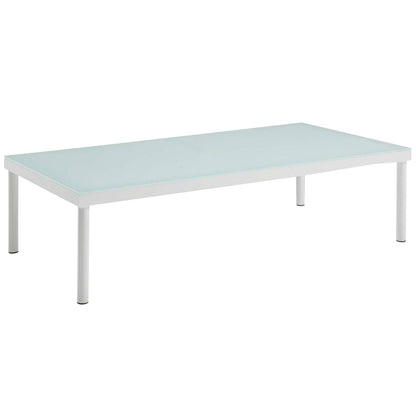 Modway Furniture Harmony 7 Piece Outdoor Patio Aluminum Sectional Sofa Set by Modway - EEI-2620-WHI-BEI-SET