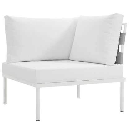 Modway Furniture Harmony 7 Piece Outdoor Patio Aluminum Sectional Sofa Set by Modway - EEI-2620-WHI-BEI-SET