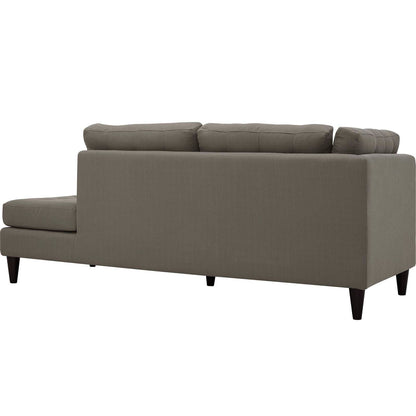 Modway furniture Empress 2 Piece Upholstered Fabric Right Facing Bumper Sectional - EEI-2797-AZU