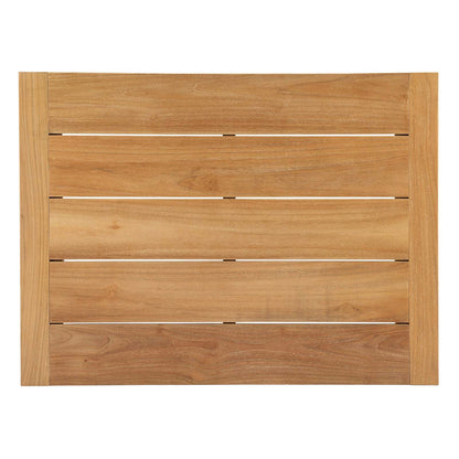 Modway furniture Upland 3 Piece Outdoor Patio Teak Set - EEI-3114-NAT-WHI-SET