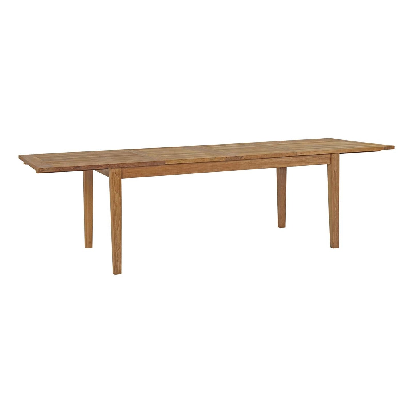 Modway Furniture Marina 7 Piece Outdoor Patio Teak Dining Set by Modway –EEI-3207-NAT-WHI-SET
